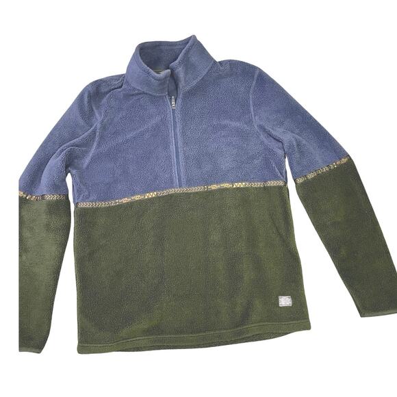 Toad & Co Fleece Men's 1/4 Zip Pullover Telluride Heritage Collection Sz M, Navy - Picture 1 of 8